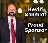 Kevin Schmidt: Proud Sponsor Tall Sponsorship Banner