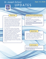 School Newsletter for September 15, 2026